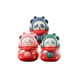 [Розовый+Синий+Зелёный 3 шт] Маленькая кукла Little Бог богатства с меняющимся лицом Панда