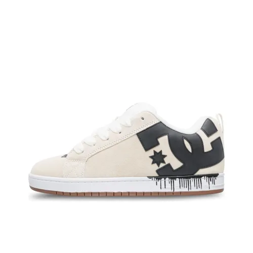 DC Shoes Slip-Resistant Низкие Кроссовки для Скейтбординга Мужские Бежевые