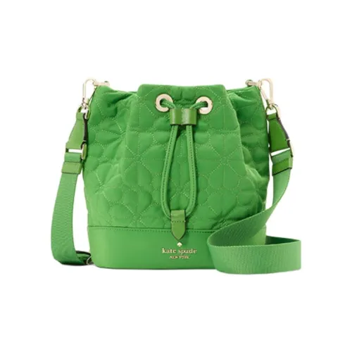 Kate Spade Цветочный дизайн Ткань Сумка через плечо Мини Женская Зеленая