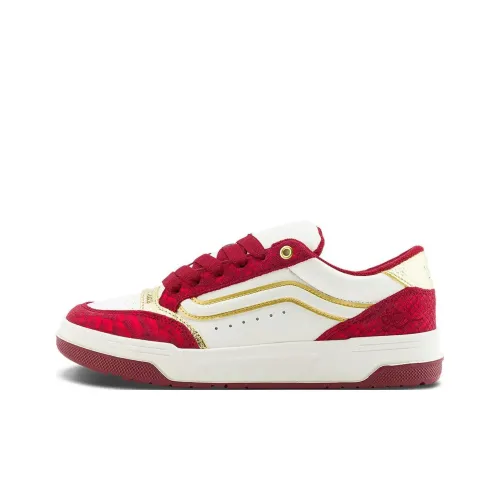 Vans HYLANE Collection Скейтборд Кроссовки Низкие Красный Бежевый Унисекс