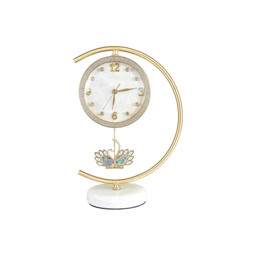 HENSE Кварцевый механизм металлические настольные часы унисекс белый HD1032