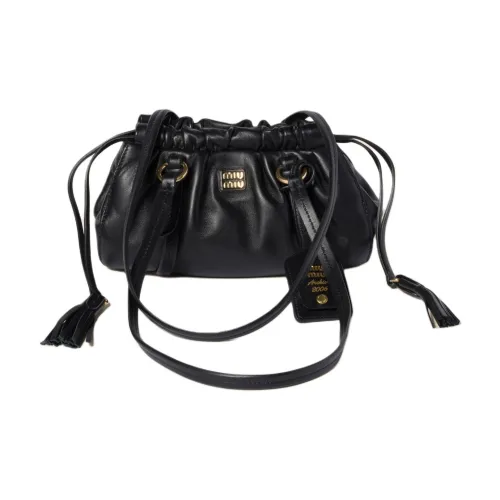 MIU MIU Lambskin Сумка через плечо Mini Женская Черная