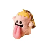 Мини розовый брелок в форме яйца и призрака