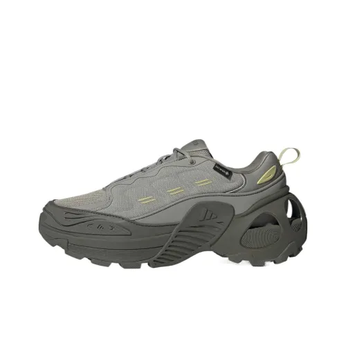 Adidas Wonder Runner Slip-Resistant Низкие Беговые Кроссовки Унисекс Слоистый Оливково-Зеленый Светло-Золотистый Каменный Серебристо-Серый