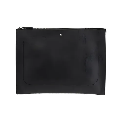 MONTBLANC Кожа Доска для документов Держатель для документов Клатч Стандартный Мужской Черный