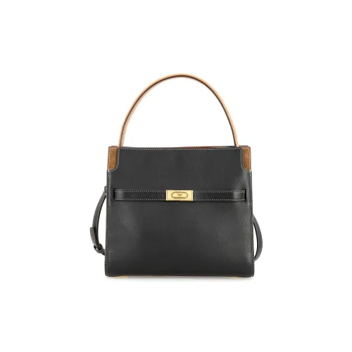 TORY BURCH Lee Radziwill Коровья кожа Сумка через плечо Сумка Маленькая Женская Черная