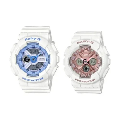 CASIO Кварцевый механизм Смольный ремешок Часы унисекс Синий циферблат