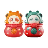 [Оранжевый+Зеленый 2 упаковки] Маленькая кукла Little Бог богатства с меняющимся лицом Панда