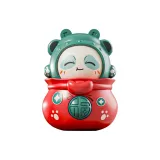 [Зеленый 1 упаковка] Маленькая кукла Little Бог богатства с меняющимся лицом Панда