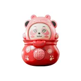 [Розовый 1 шт] Маленький Бог богатства Панда Лицо-меняющаяся кукла