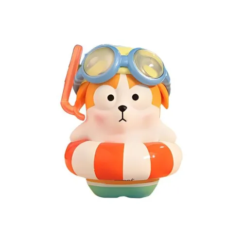 POP MART CORGI COOGI FOODY Лето STS Exhibition Стиль Прозрачный Слепой Бокс с Карточкой 100%