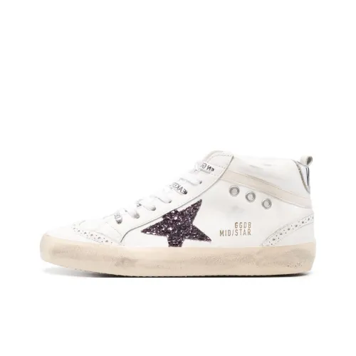 Golden Goose Mid Star MID Топ Скейтборд Кроссовки Женские Белые
