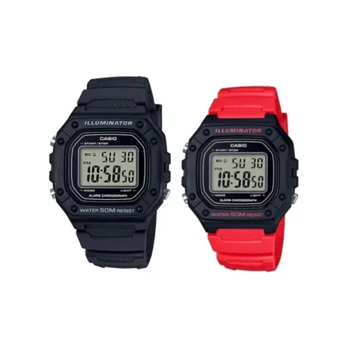 CASIO Кварцевый механизм Смольный ремешок Часы унисекс Серый циферблат