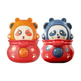 [Апельсин+Синий 2 шт] Маленький Бог богатства Панда Лицо-меняющаяся кукла