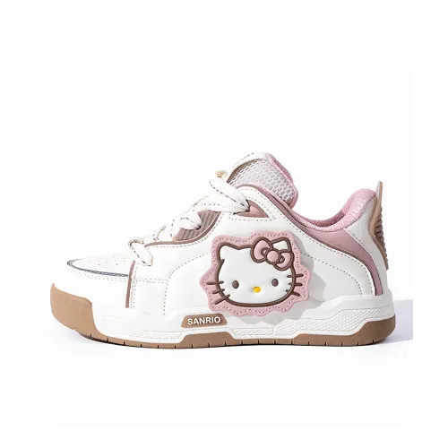Sanrio x Hello Kitty Хелло Китти Антискользящая и износостойкая визуально увеличивает рост Детские повседневные обувь Розовый