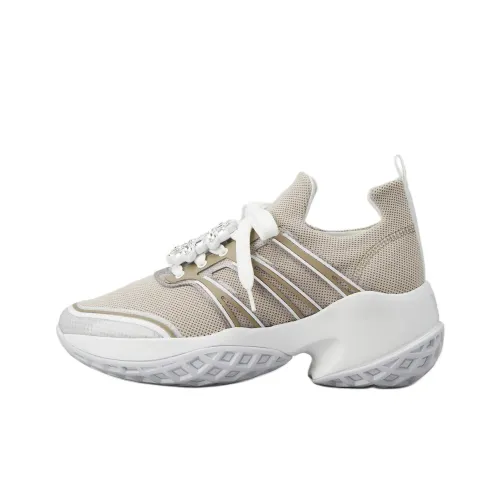 Roger Vivier VIV' RUN Low Топ Повседневная обувь 7,5 см Женская Бежевая