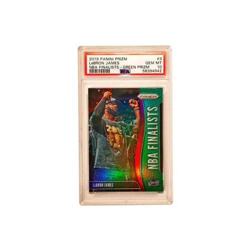 PANINI 2019 20 PRIZM LeBron James Джеймс NBA Finals Patch Зеленый Fold Refractive PSA 10 Сертифицированные Карты 1 Упаковка