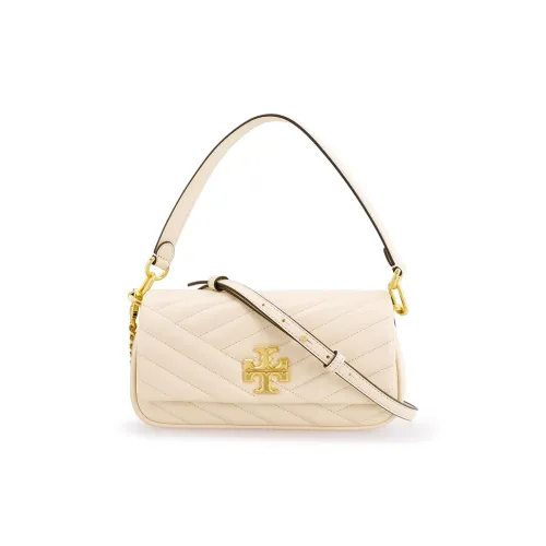 TORY BURCH Kira (Красный) Кожа Плечевая Сумка Сумка-багет Портативная Сумка через плечо Маленькая Сумка через плечо Женская Кремово-белая