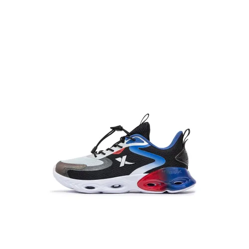 XTEP Shock Absorption Spinning 10,0 Детские беговые кроссовки Низкий топ Черный/Лунный серый Kids