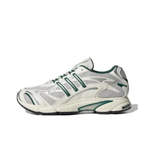 Adidas Originals Temper Run 2,0 Slip-Resistant Abrasion-Resistant Low-Top Footwear Unisex White Gray Green Adidas Originals Temper Run 2,0 Противоскользящие Устойчивые к истиранию Низкие Кроссовки Унисекс Белый Серый Зеленый