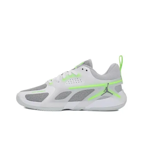 Джордан WOMEN'S JORDAN Баскетбольные кроссовки Low Топ Белый Серый Унисекс