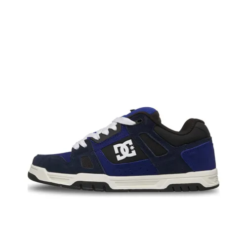 DC Shoes Stag Slip-Resistant Низкие Кроссовки для Скейтбординга Мужские Черные Синие