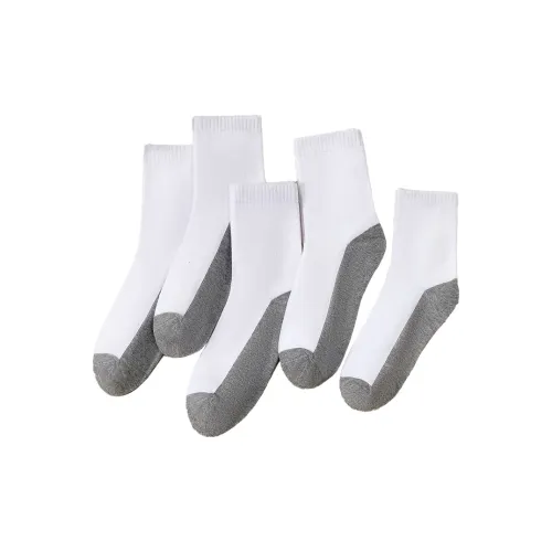 MADALLO Носки Crew Унисекс 5 пар белые и серые