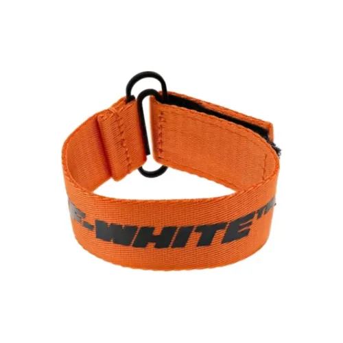 Off Белый Полиамид Наручные повязки Унисекс Оранжевый