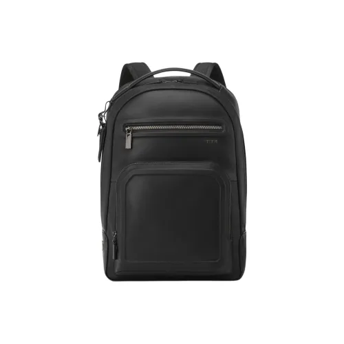 TUMI Leather Backpack Unisex Black ТUMI Кожа Рюкзак Унисекс Черный