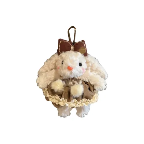 CHUNTUSHU Кружевная отделка Юбка Цветочный Юбка Маленький Кролик Куклы Плюшевый Брелок 15 см Высота