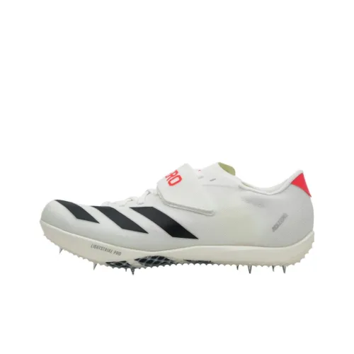 Adidas Adizero HJ Slip-resistant Low Top Баскетбольные кроссовки Унисекс Белый