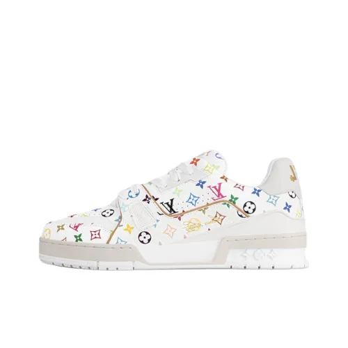 Takashi Murakami x LOUIS VUITTON Тренер Low Топ Скейтборд Кроссовки Женские Белые