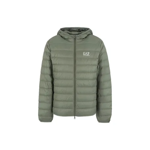 EMPORIO ARMANI EA7 Down Jacket Men's Green