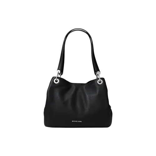 MICHAEL KORS Raven Leather Tote Bag Shopping Bag Handbag Crossbody Bag Large Women's Black