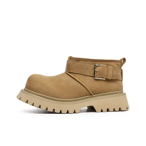 Hong Kong Meng Устойчивый к истиранию Slip-resistant Короткие Сноубутсы Унисекс Коричневый