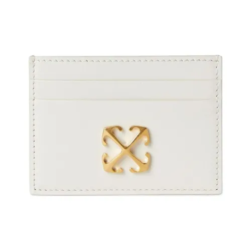 Off Белый Телячья кожа Картхолдер Женская Белая