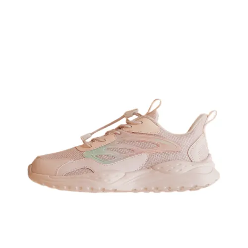 QIAODAN Юбка Резистентная и Дышащая Низкий Топ KIDS Lifestyle Shoes Облачно-розовый Горячий Розовый Подростки