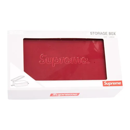 Supreme Металл Хранение Коробка Большая Мужская Красная