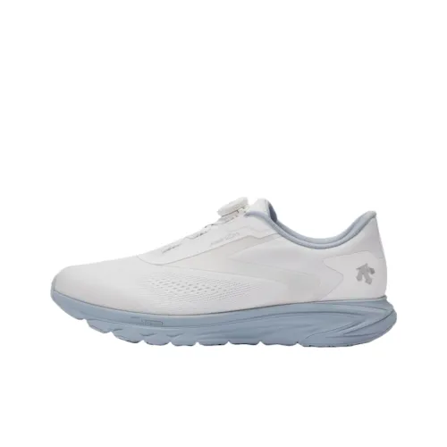 DESCENTE Enerzite Slip-resistant Abrasion-resistant Low Top Casual Running Shoes Men's White Blue