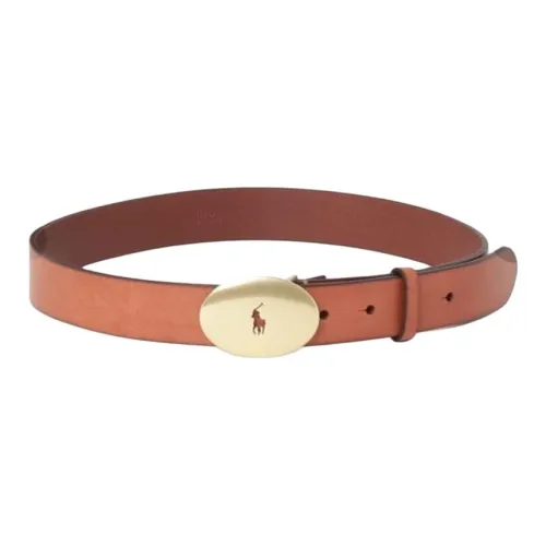 Polo Ralph Lauren Телячья кожа Кожаные ремни Женские Коричневый Ширина 2,9 см