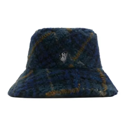 Burberry Шерсть Полиэстер Акрил Вискоза Шляпы ведра Мужской Синий