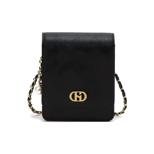 HAZZYS Кошелек из коровьей кожи сумка через плечо Extra Mini женский черный