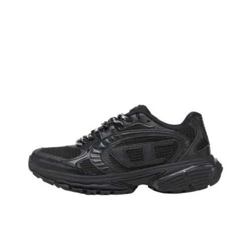 DIESEL OVAL D Series Casual Low Top Black Women's