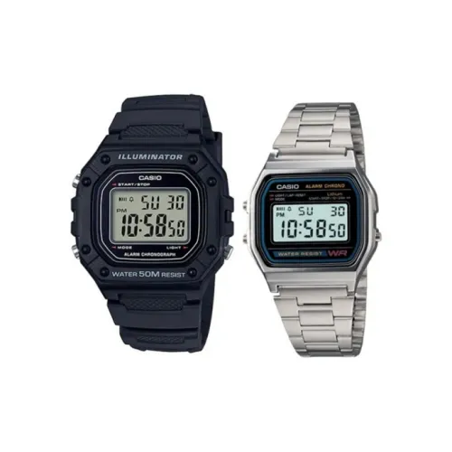 CASIO YOUTH Collection Кварцевый механизм Блок Смольный ремешок Часы Унисекс Серый циферблат