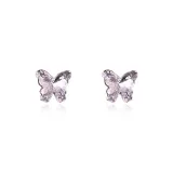 Серьги "Бабочка" с ослепительным цветом (фиолетовый)