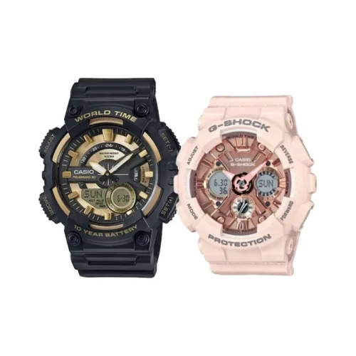 CASIO YOUTH Collection Аналоговый Цифровой дисплей Кварцевый механизм Смольный ремешок Часы Унисекс Черный циферблат