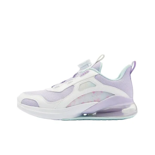 QIAODAN Противоскользящий устойчивый к истиранию низкий топ для бега для детей светло-серый фиолетовый прозрачный пурпурный