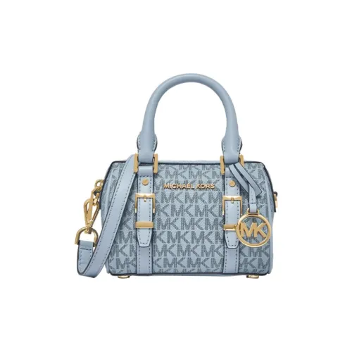 MICHAEL KORS Bedford Коровья кожа Одно плечо Сумка Экстра маленькая Женская Светло-синяя