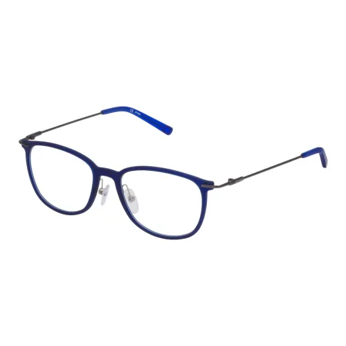 Sting Металлические ацетатные квадратные оправы для очков Мужские Синие