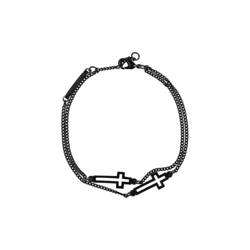 DSQUARED 2 Браслеты из латани Мужской Черный